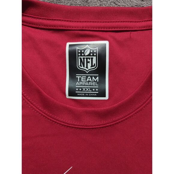 Arizona Cardinals NFL Team Apparel Short Sleeve Shirt Men's Size XXL Red - Picture 3 of 11